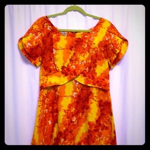 Vintage Hawaiian Dress sz 16